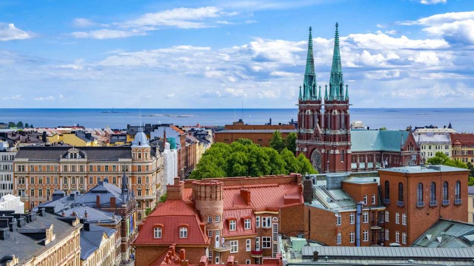 Cityscape of Helsinki, capital of Finland