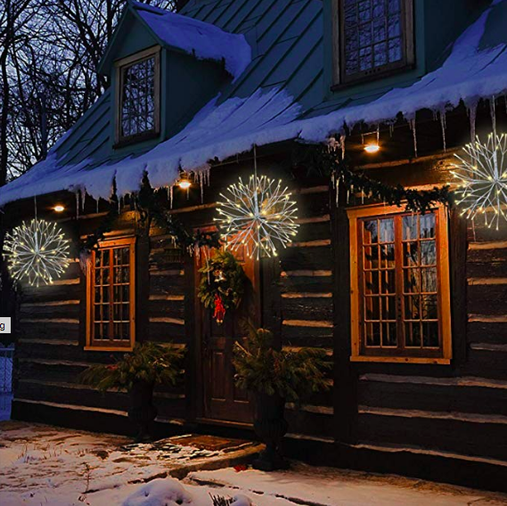 Festive lights adorn a home (Photo: Amazon)