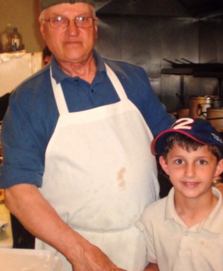 A young Bobby Russo with his paternal grandfather, Alfonso Russo