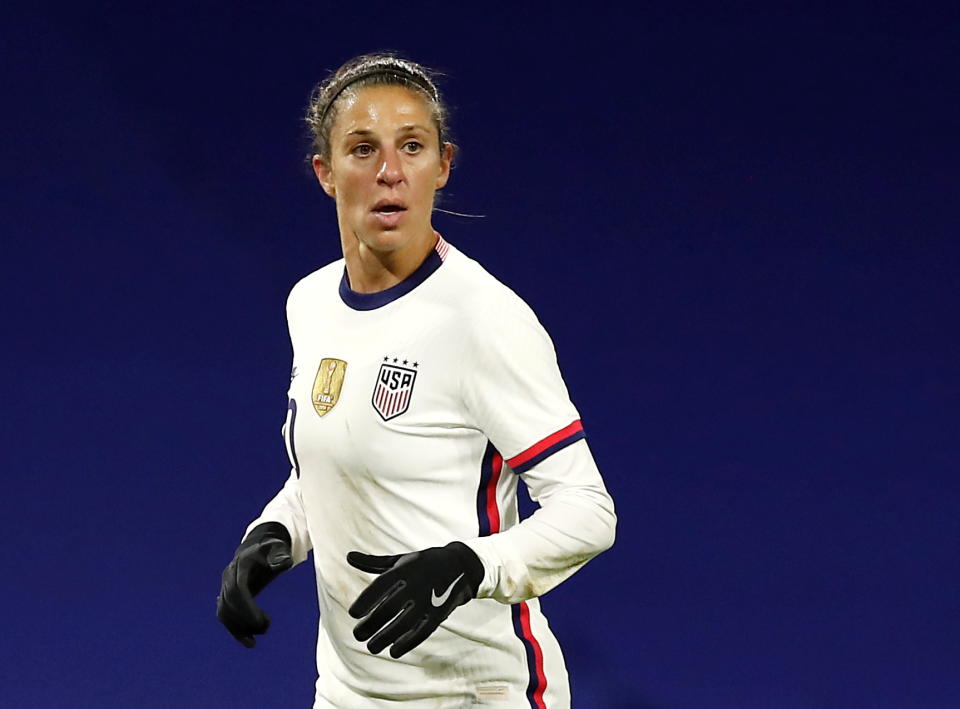 Soccer Football - Women's International Friendly - France v USA - Stade Oceane, Le Havre, France - April 13, 2021  Carli Lloyd of the U.S. REUTERS/Benoit Tessier