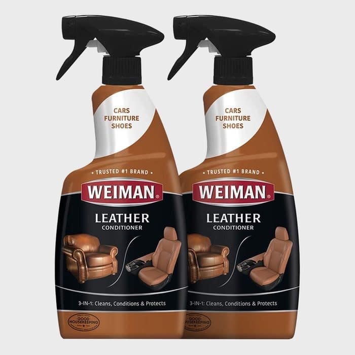 <a href="https://www.amazon.com/Weiman-Leather-Cleaner-Conditioner-Protectants/dp/B07JBPBZRV/?th=1&tag=readerwp-20" rel="nofollow noopener" target="_blank" data-ylk="slk:Weiman Leather Cleaner and Conditioner;elm:context_link;itc:0;sec:content-canvas" class="link rapid-noclick-resp">Weiman Leather Cleaner and Conditioner</a>