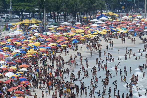 world's most crowded beaches