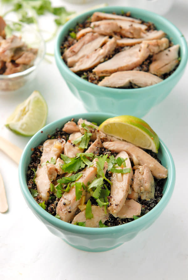 <strong>Get the <a href="http://boulderlocavore.com/thai-chicken-thigh-basil-quinoa-bowls/" target="_blank">Thai Chicken Thigh Basil Quinoa Bowls recipe </a>from Boulder Locavore</strong>