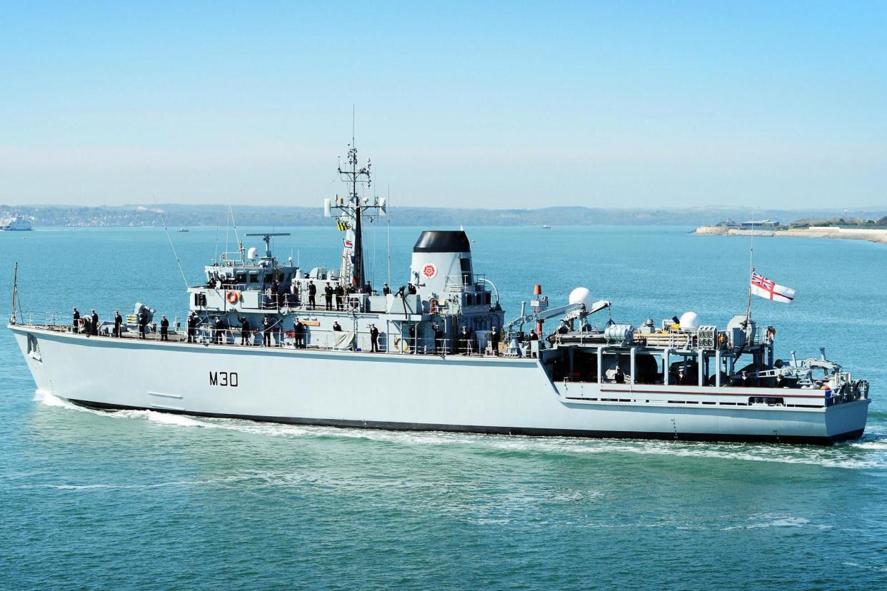 The female Commanding Officer has been praised for her driving skills: Royal Navy