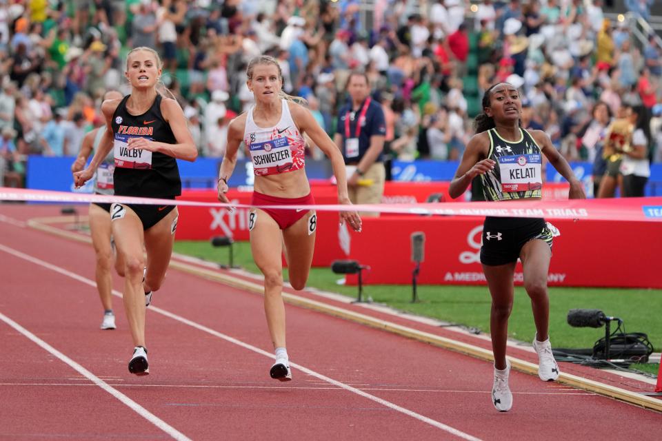 Florida Track and Field alums Anna Hall and Parker Valby impress in