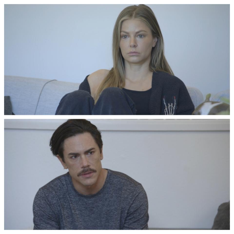 Ariana Madix and Tom Sandoval in the "Vanderpump Rules" finale.