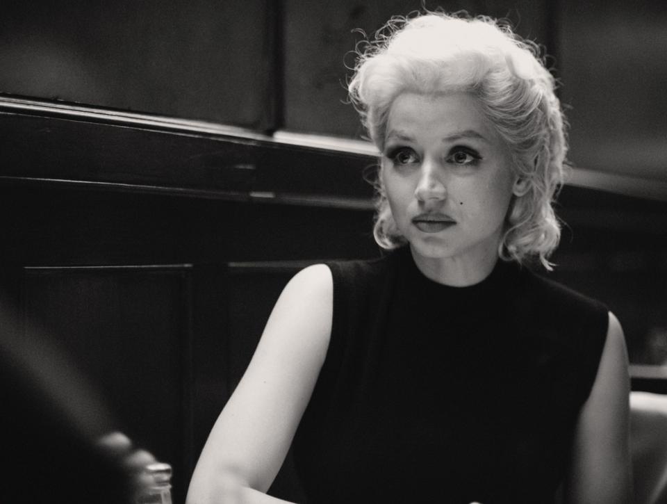 "Blonde" (Sept. 28, Netflix): Based on the Joyce Carol Oates book, director Andrew Domink's NC-17 drama explores the public and personal lives of Marilyn Monroe with Ana de Armas starring as the Hollywood icon.