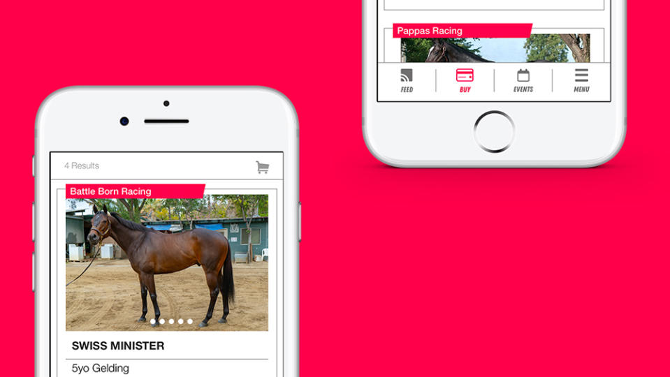 The MyRaceHorse mobile app