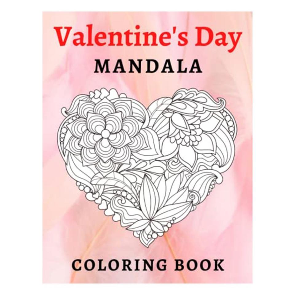 2) Valentine’s Day Mandala Coloring Book