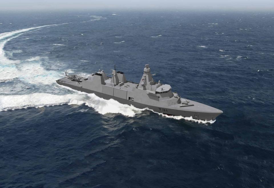 Future Type 31 frigate rendering. <em>Babcock</em>