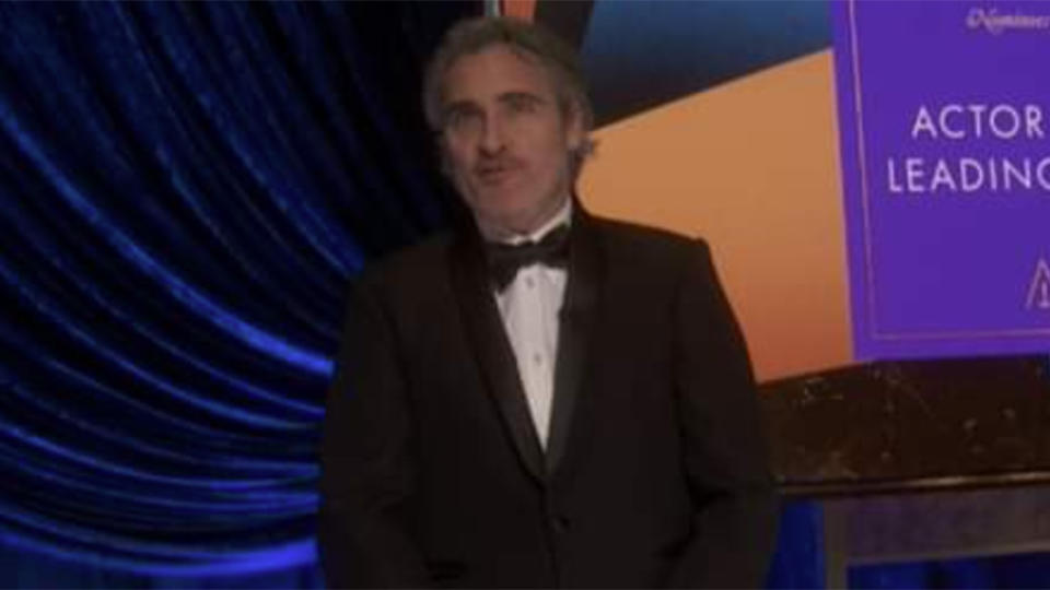 Joaquin Phoenix at the Oscars 2021