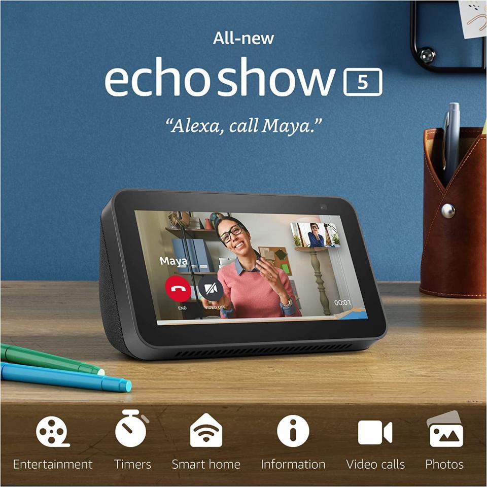 <p>The <span>Echo Show 5</span> ($45, originally $85) will be the smart-home hub you never knew you needed. You can control your smart home, indulge in entertainment, make video calls, and so much more!</p>