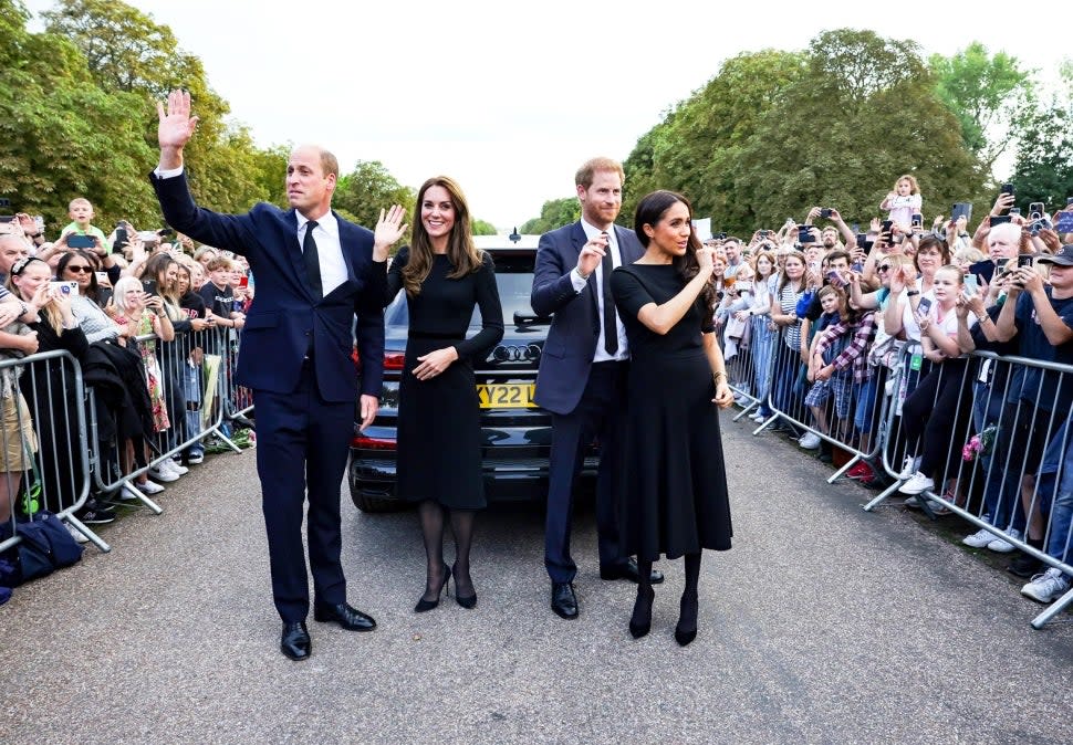 Prince William, Kate Middleton, Prince Harry and Meghan Markle