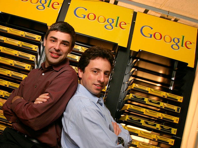 Larry Page and Sergey Brin in 2003