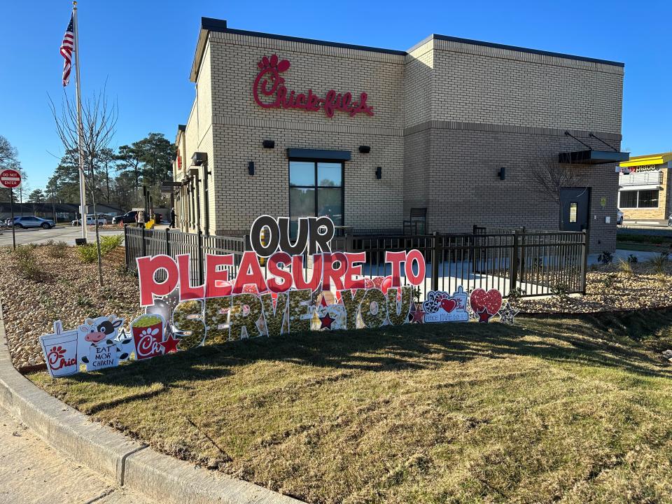 Chick-fil-A in Petal, Miss., welcomed customers to the new restaurant on Evelyn Gandy Parkway, Thursday, Jan. 5, 2023.