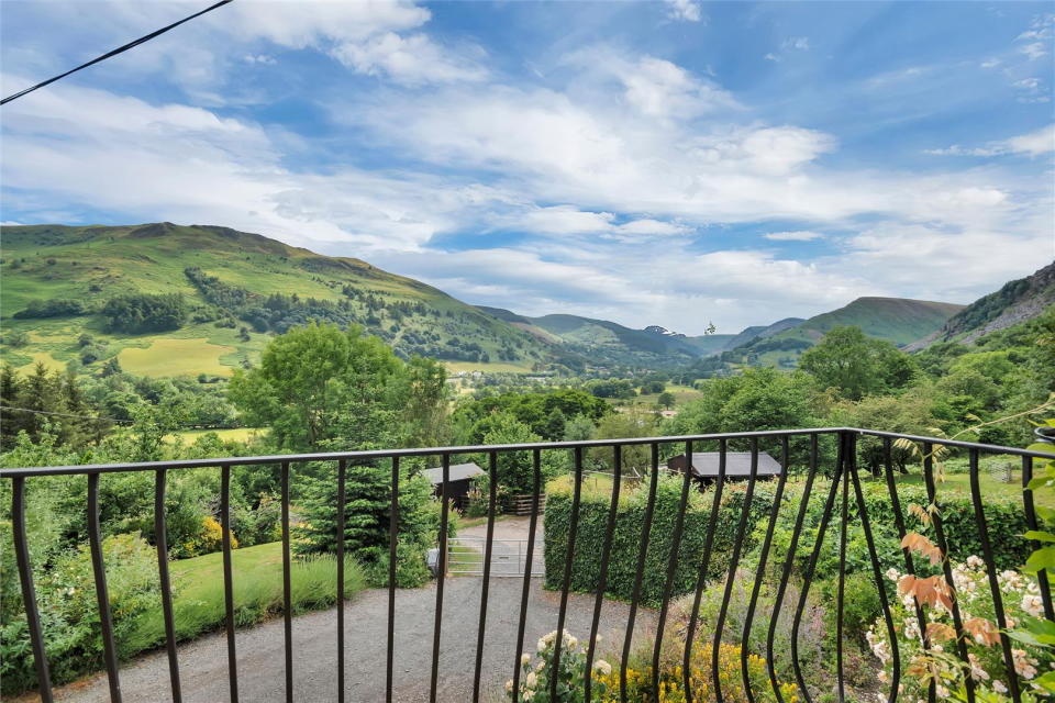 The first floor balcony offers scenic views of the Tanat Valley. (SWNS)
