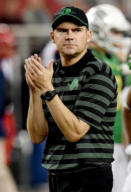 Mark Helfrich has guided the Ducks into the College Football Playoff. (Getty Images)