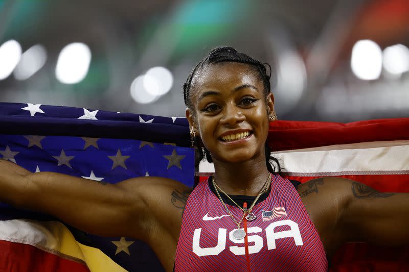 AthleticsAmerican Richardson claims world gold in women's 100m