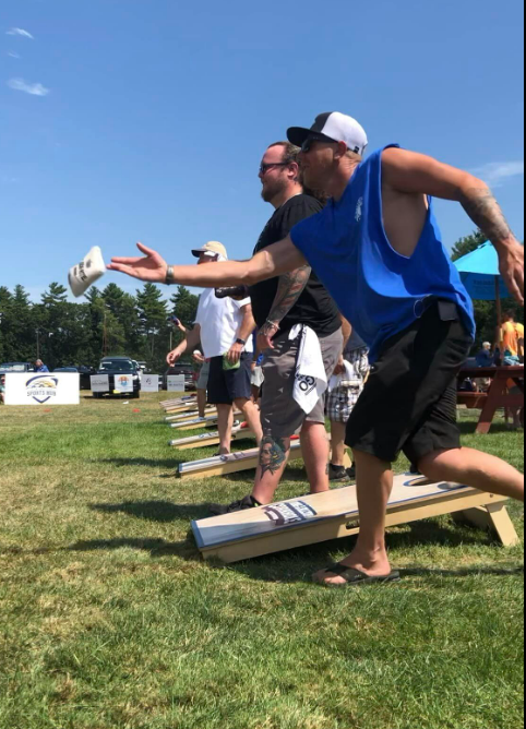 The Lions Club of Dover, Rollinsford and South Berwick bagged a winner in their first Cornhole for a Cure fundraiser on Aug. 20 at the Hilltop Fun Center in Somersworth, N.H.