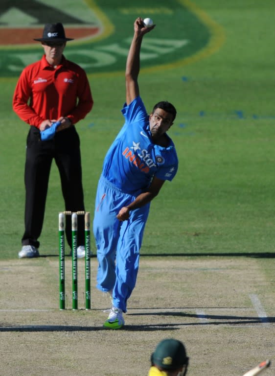 Ravi Ashwin took two wickets for 28 runs against Australia at the Adelaide Oval