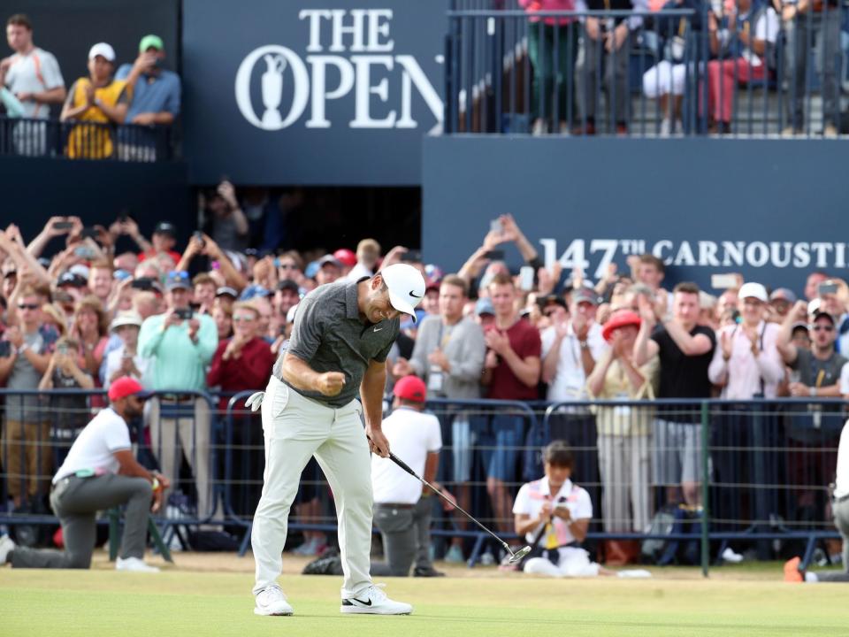 Record Open crowd watching resurgent Tiger Woods at Carnoustie generated £120m benefit to Scotland