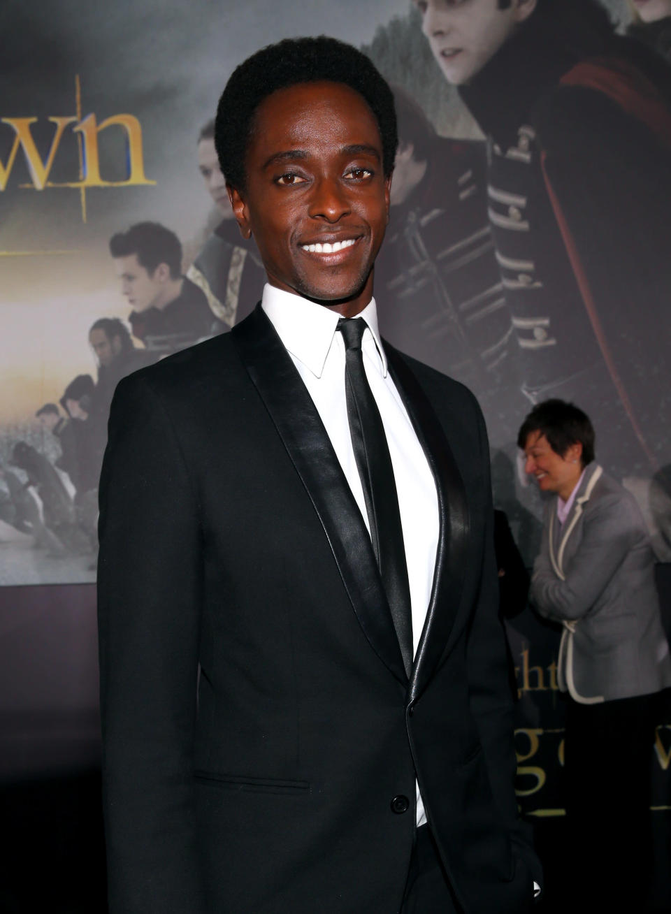 Edi Gathegi arrives at the premiere of Summit Entertainment's "The Twilight Saga: Breaking Dawn - Part 2" at Nokia Theatre L.A. Live on November 12, 2012 in Los Angeles, California. (Photo by Christopher Polk/Getty Images)
