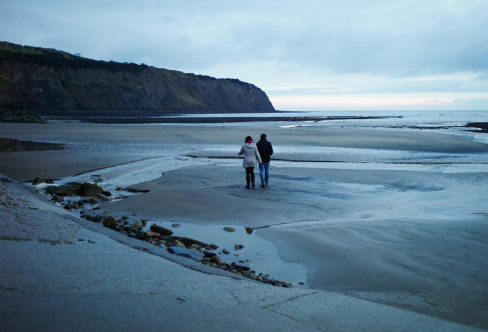 Enjoy the beautiful coastlines like Robin Hood&amp;#39;s Bay within the North York Moors National Park. (Getty Images)