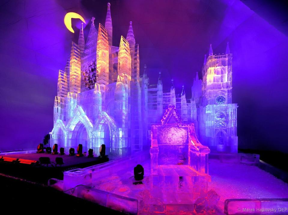This year’s Tatra Ice Temple is a recreation of Westminster Abbey (High Tatras)