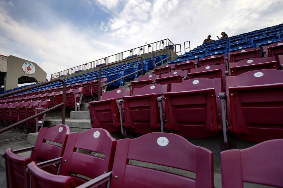 Minor League Baseball officially canceled its 2020 season on Tuesday. (Photo by Barry Chin/The Boston Globe via Getty Images)