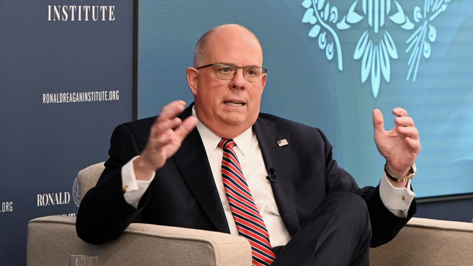 Governor Hogan Speaks at the Reagan Foundation in Washington, DC on Nov. 16, 2020. (Joe Andrucyk/Regan Foundation/Office of the Governor via Flickr)