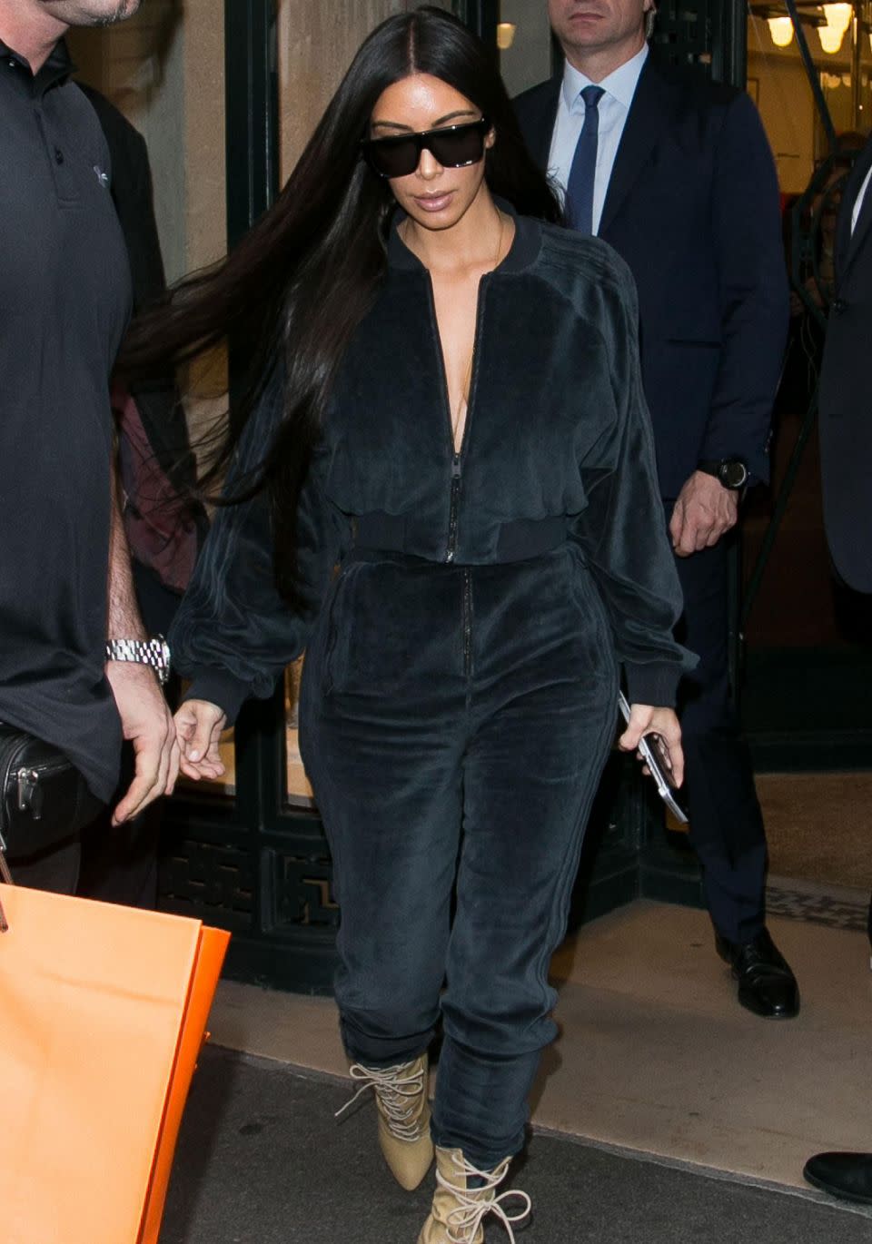 Back in October, Kim was tied up during the robbery by a gang of masked men who broke into her luxury apartment in Paris. Source: Getty