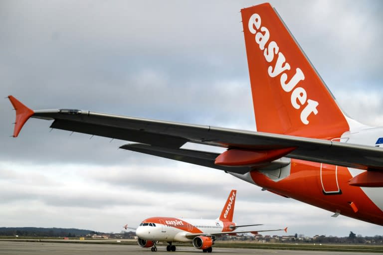 La compagnie aérienne britannique Easyjet a annoncé lundi suspendre ses vols "à destination et en provenance de Tel Aviv", à l'heure où le monde attend la réponse d'Israël à l'attaque sans précédent menée par l'Iran dans la nuit de samedi à dimanche (JEFF PACHOUD)