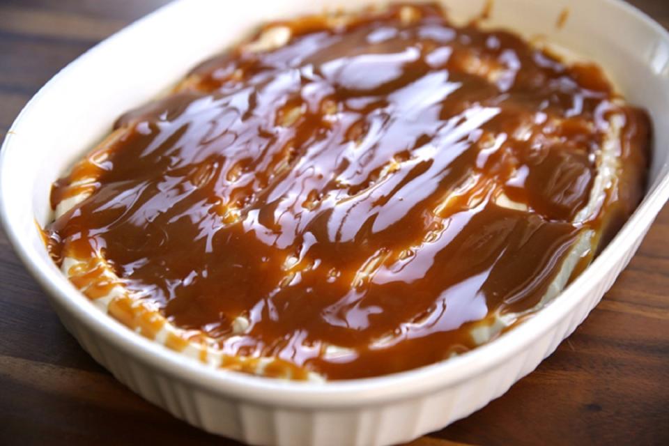 <p>Real Life Dinner</p><p>If you are a fan of caramel, cheesecake, and apples, give this fun and delicious recipe a try.</p><p><strong>Get the recipe: </strong><a href="https://reallifedinner.com/caramel-cheesecake-apple-dip/" rel="nofollow noopener" target="_blank" data-ylk="slk:Caramel Cheesecake Apple Dip;elm:context_link;itc:0;sec:content-canvas" class="link "><strong>Caramel Cheesecake Apple Dip</strong></a></p>