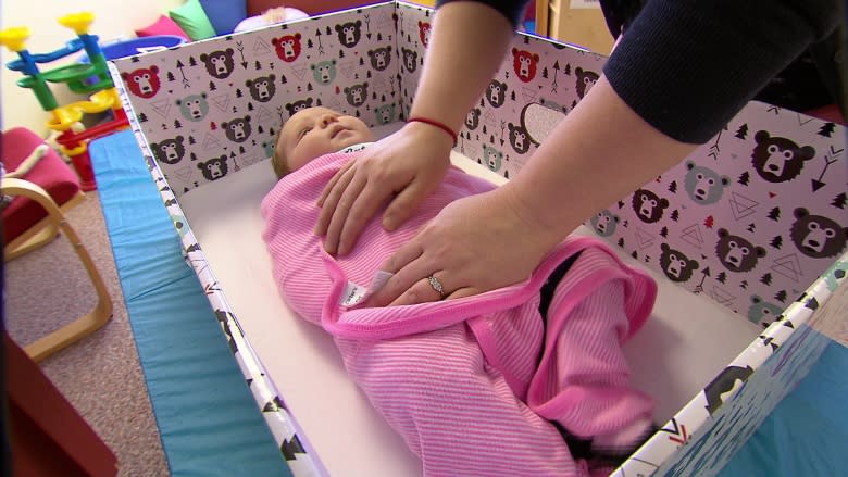 Alberta's baby boxes help new parents get through 'terrifying' 1st few months