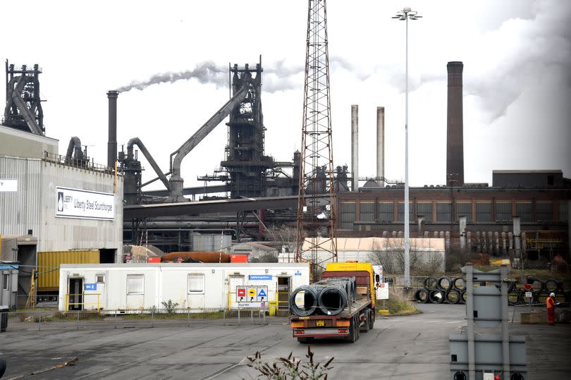 Scunthorpe steelworks.