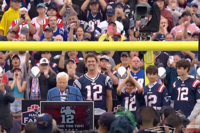 Tom Brady's Three Kids Join Him for New England Patriots Ceremony