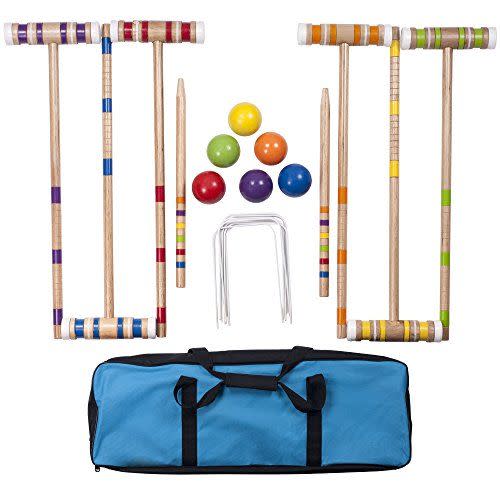 3) Croquet Set With Carrying Case