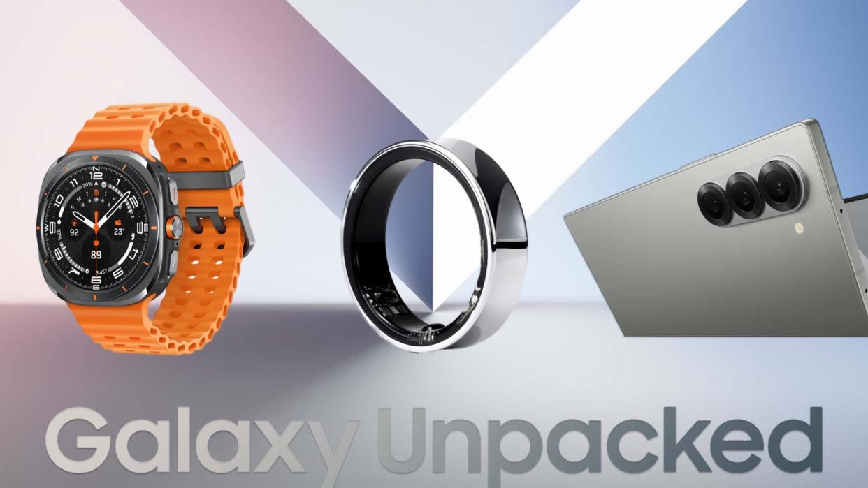  Samsung Galaxy Unpacked Invite with Galaxy Watch Ultra, Galaxy Ring and Galaxy Z Fold 6. 