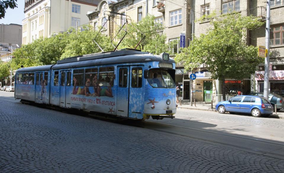 The rickety trams of Sofia are a regular feature in the Bulgarian city. (Rex)