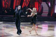 Singer Sabrina Bryan (Season 5) dances with pro Mark Ballas.