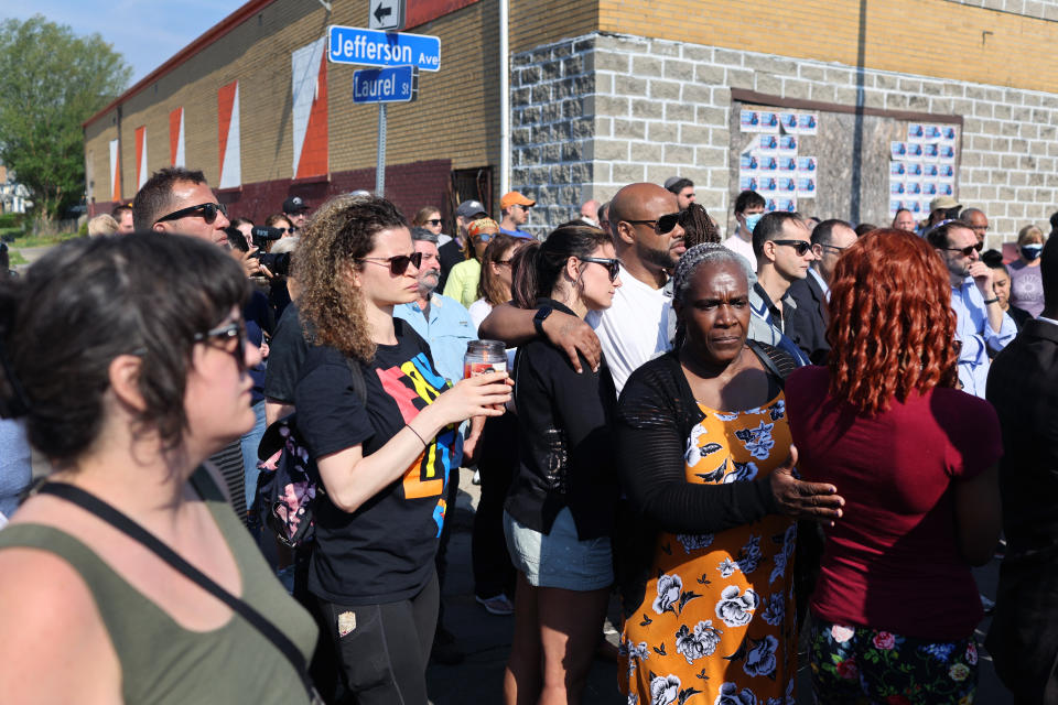 Buffalo residents gather after Buffalo mass shooting 