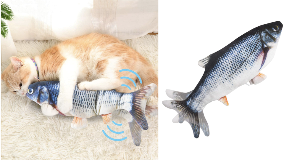 Cats will love this lifelike and touch-activated toy.