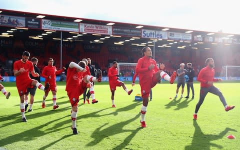 Southampton warming up - Credit: GETTY IMAGES