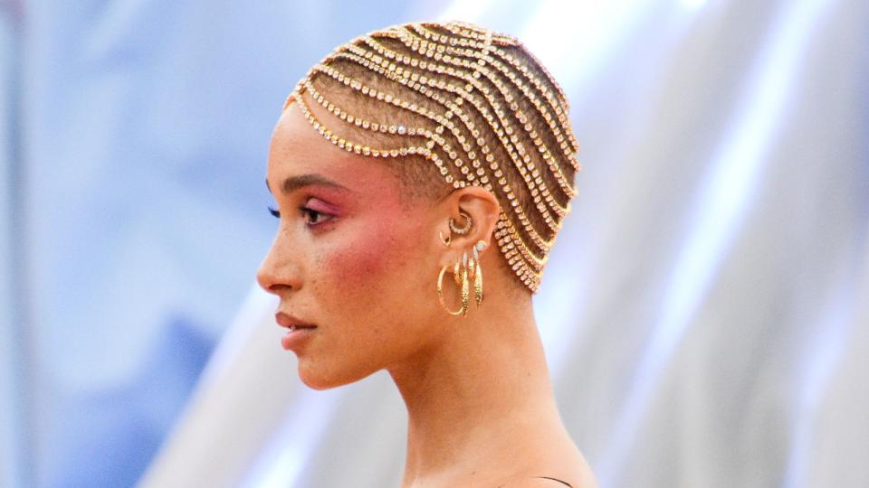 <p> If we had a bone structure as incredible as Adwoa Aboah, we’d be tempted to try her trademark crop too. Proving that you don’t need a long hairstyle to make a statement, the bejewelled cap she wore to the 2019 event is a real scene-stealer. </p>