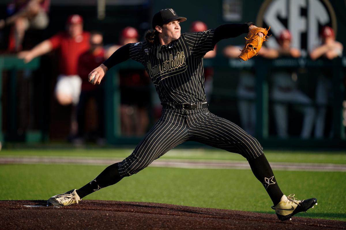 Shop Vanderbilt Pinstripe Baseball Jersey