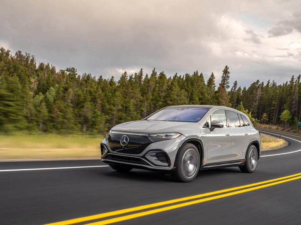 The Mercedes-Benz EQS SUV.