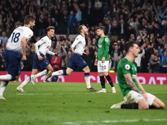 Tottenham vs Brighton: Christian Eriksen to open talks over new contract after match-winning heroics