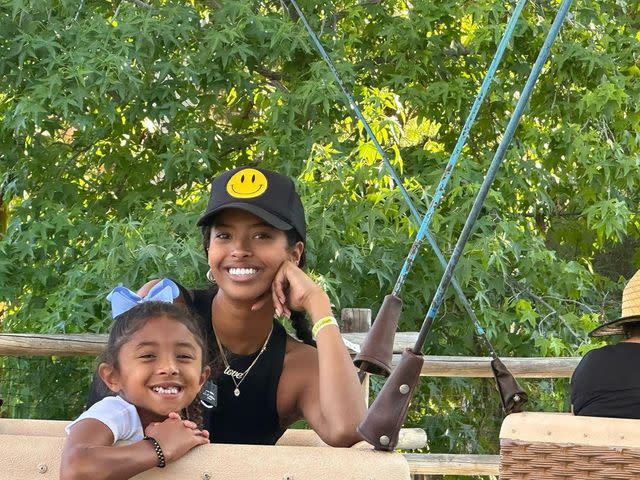 <p>Vanessa Bryant/Instagram</p> Vanessa Bryant's daughters at Camp Snoopy.