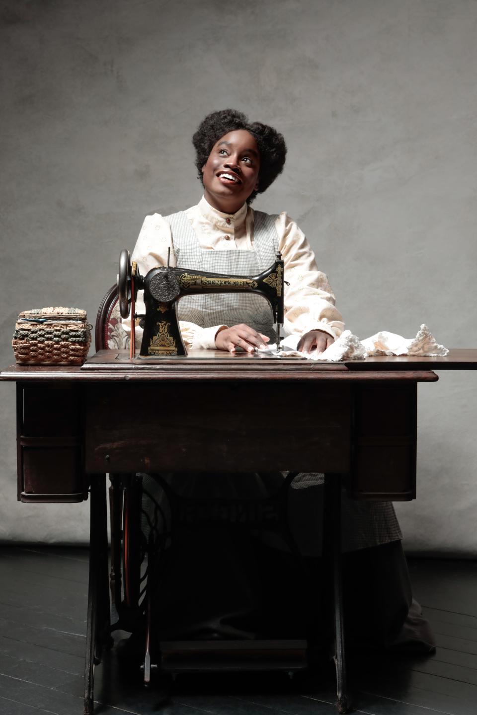Aneisa J. Hicks stars as the seamstress Esther in Lynn Nottage’s play “Intimate Apparel” at Asolo Repertory Theatre.