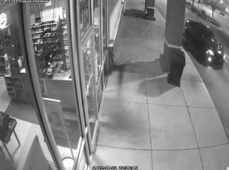 On October 21, 2022, at 10:33 PM, a blue Dodge Charge is captured on surveillance video at the Canopy Oaks Center parking near the USPS Collection Box. 

